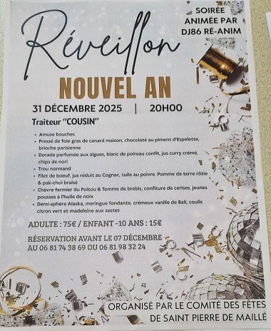 REVEILLON 31 DECEMBRE