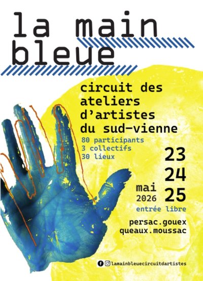 Affiche La Main Bleue